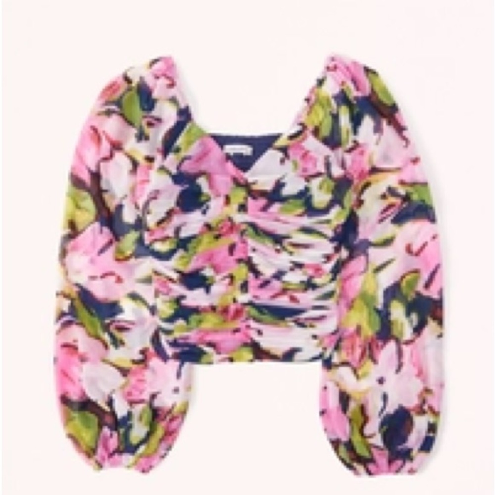 Smocked Abercrombie Floral Top